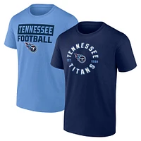 Pack combiné de t-shirts Fanatics Tennessee Titans Serve pour hommes