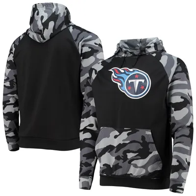 FOCO Black Chicago Bears Camo Raglan Pullover Hoodie