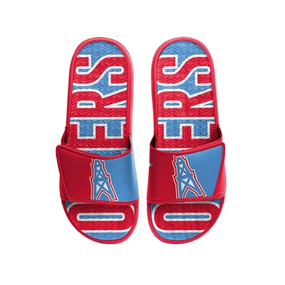 Youth FOCO St. Louis Cardinals Colorblock Big Logo Legacy Slide Sandals