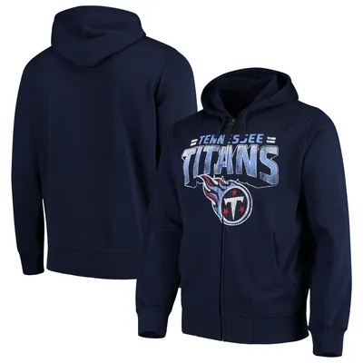 Tennessee Titans G-III Sports by Carl Banks Perfect Season Full-Zip Hoodie - Navy