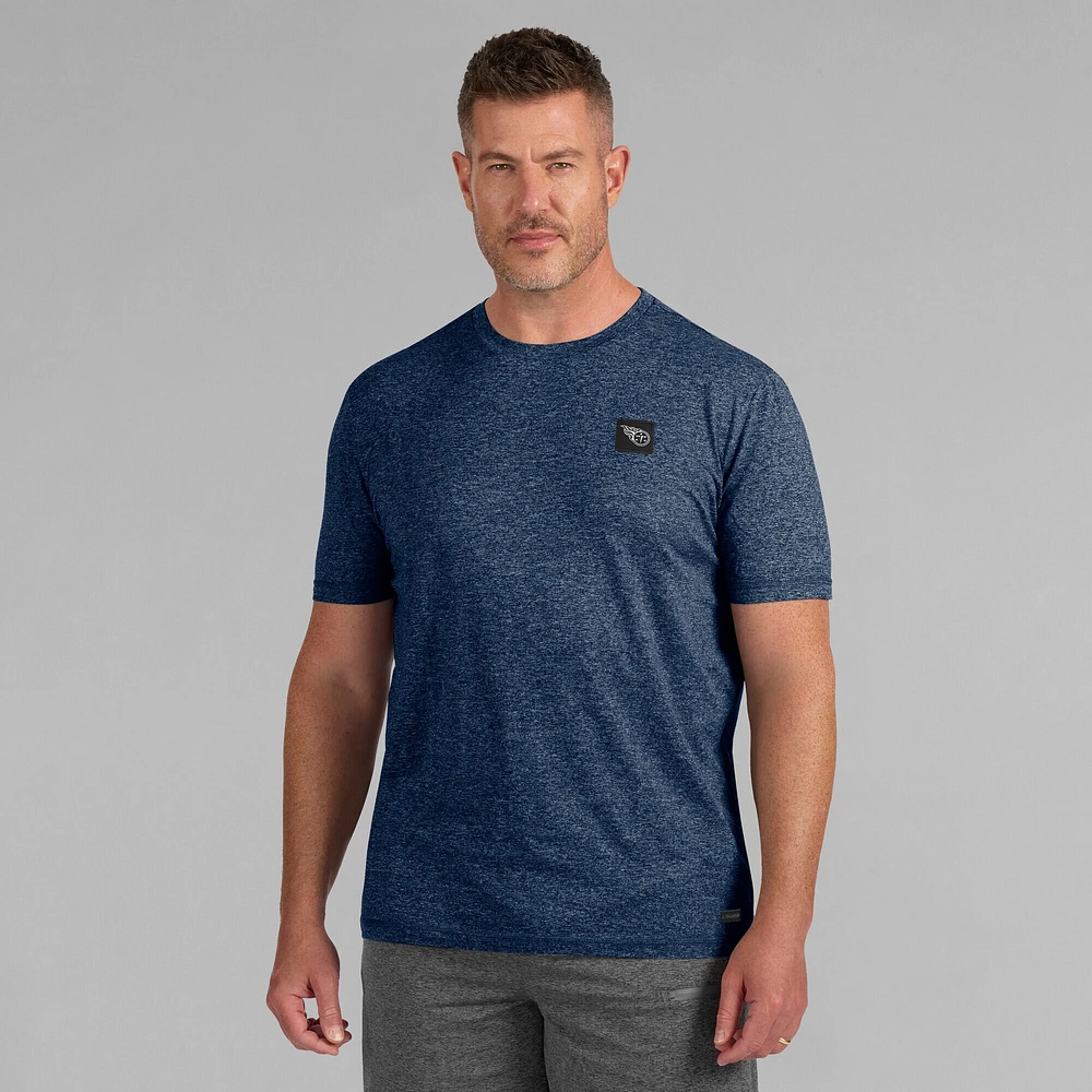 T-shirt à quatre points Tennessee Titans pour homme de J. Palmer bleu marine