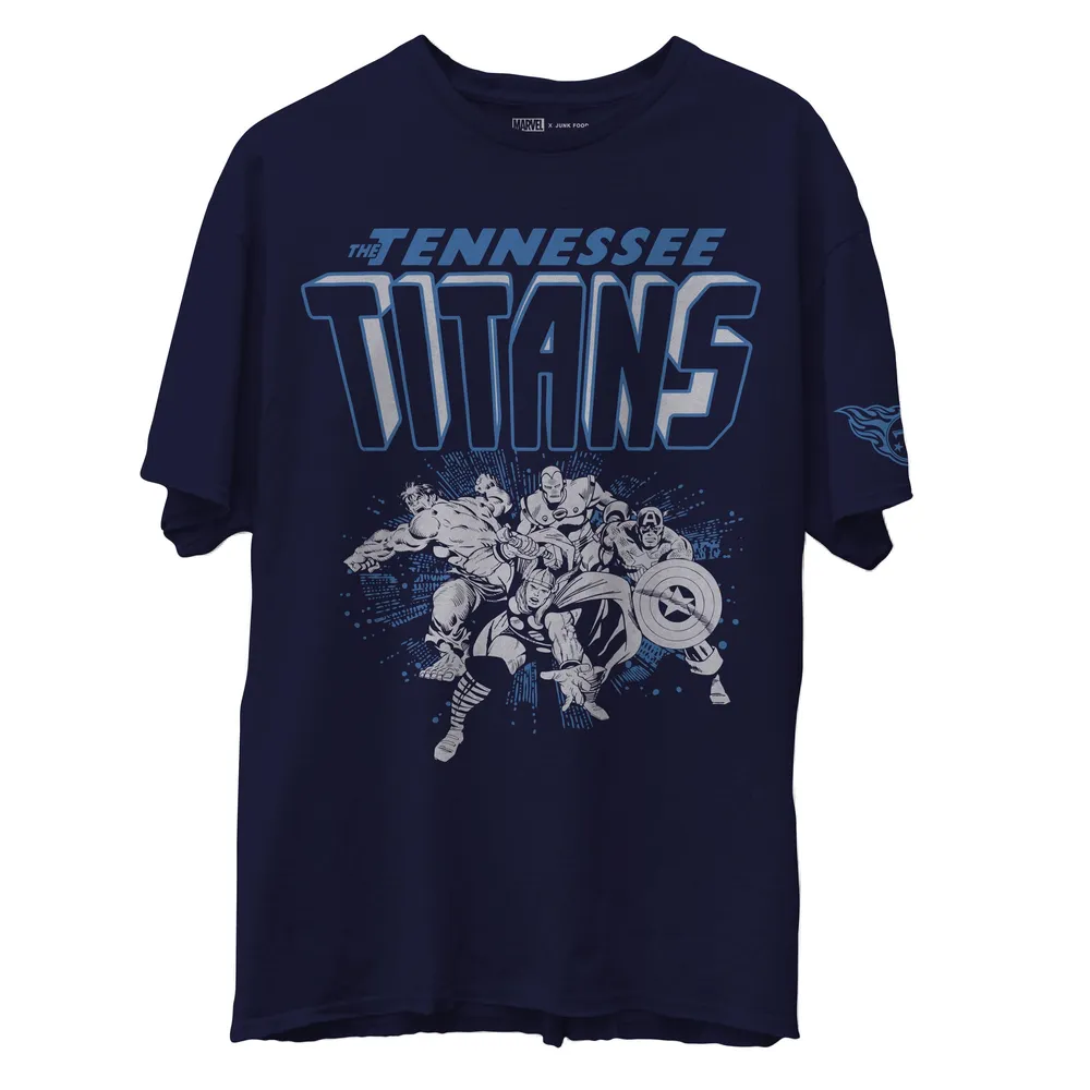 Junk Food Men's Junk Food Navy Tennessee Titans Marvel T-Shirt