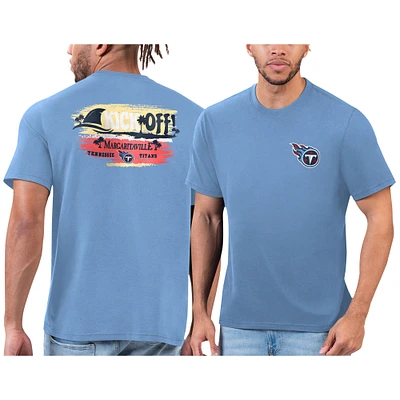 T-shirt bleu Margaritaville pour hommes des Titans du Tennessee