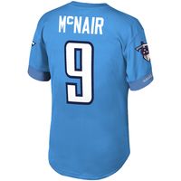 Men's Mitchell & Ness Steve McNair Light Blue Tennessee Titans Retired Player Name Number Mesh Top