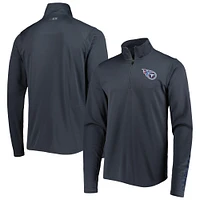 Sweat à capuche demi-zippé MSX by Michael Strahan pour hommes Tennessee Titans anthracite