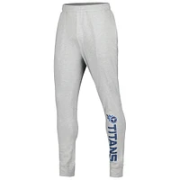 Men's MSX by Michael Strahan Gray Tennessee Titans Lounge Jogger Pants