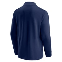 Men's Navy/Light Blue Tennessee Titans Block Party Quarter-Zip Jacket