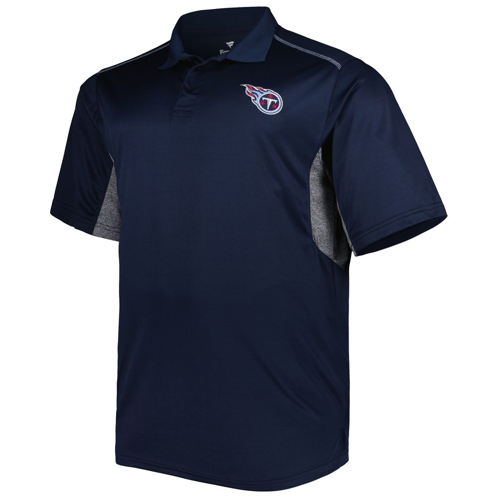 Men's Navy Tennessee Titans Big & Tall Team Color Polo