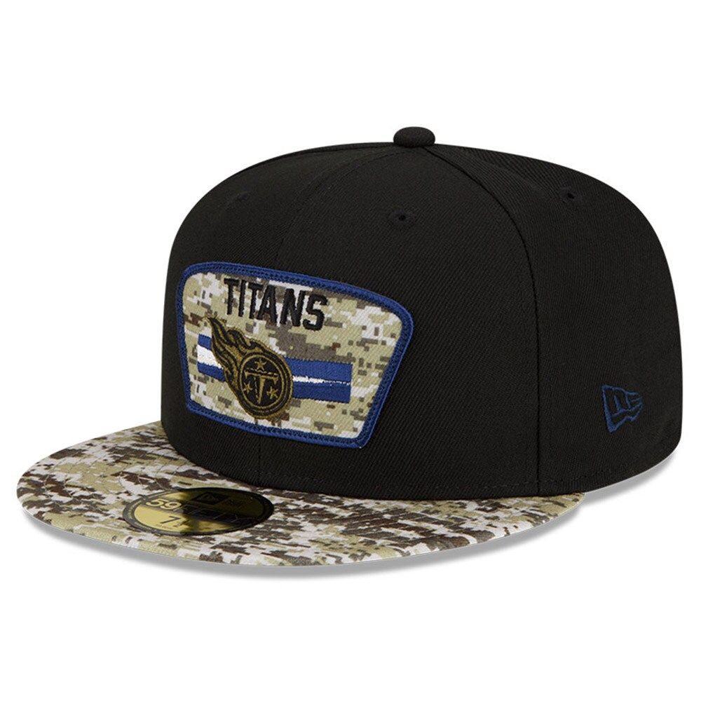 New Era Men's Black-Camouflage Tennessee Titans 2021 Salute To