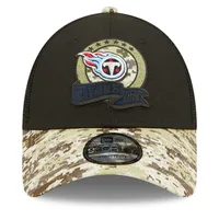 Youth New Era Black/Camo Tampa Bay Buccaneers 2022 Salute to Service 9FORTY Snapback Trucker Hat