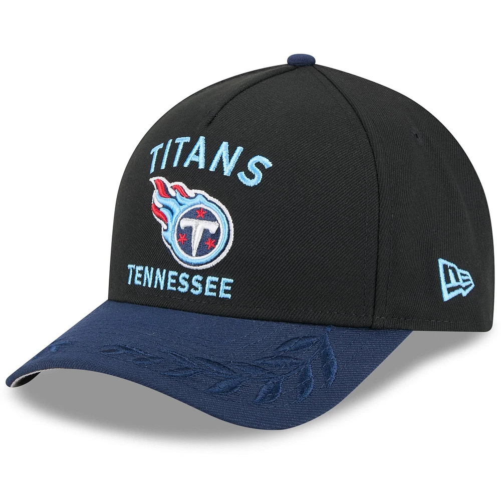 Men's New Era /Navy Tennessee Titans 2025 NFL Draft 9FORTY A-Frame M-Crown Adjustable Hat