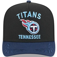 Men's New Era  Black/Navy Tennessee Titans 2025 NFL Draft A-Frame 9FIFTY Snapback Hat