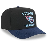 Men's New Era  Black/Navy Tennessee Titans 2025 NFL Draft A-Frame 9FIFTY Snapback Hat