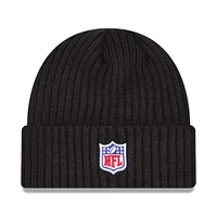 Bonnet tricoté à revers NFL Crucial Catch 2024 Tennessee Titans pour homme New Era noir