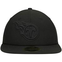 Men's New Era Black Tennessee Titans on Low Profile 59FIFTY II Fitted Hat