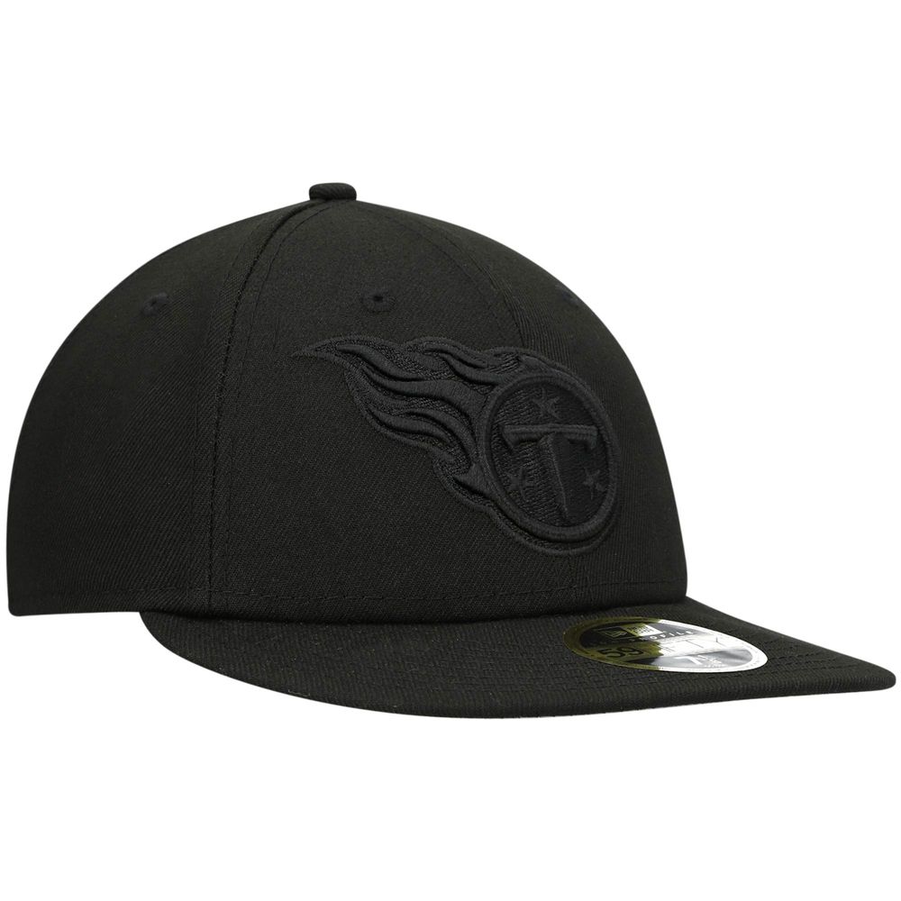 Men's New Era Black Tennessee Titans on Low Profile 59FIFTY II Fitted Hat