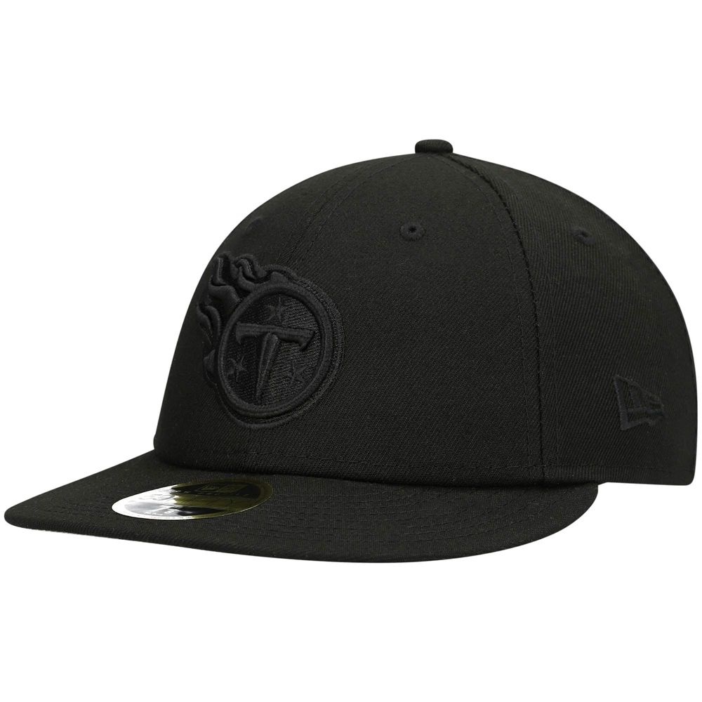 Men's New Era Black Tennessee Titans on Low Profile 59FIFTY II Fitted Hat