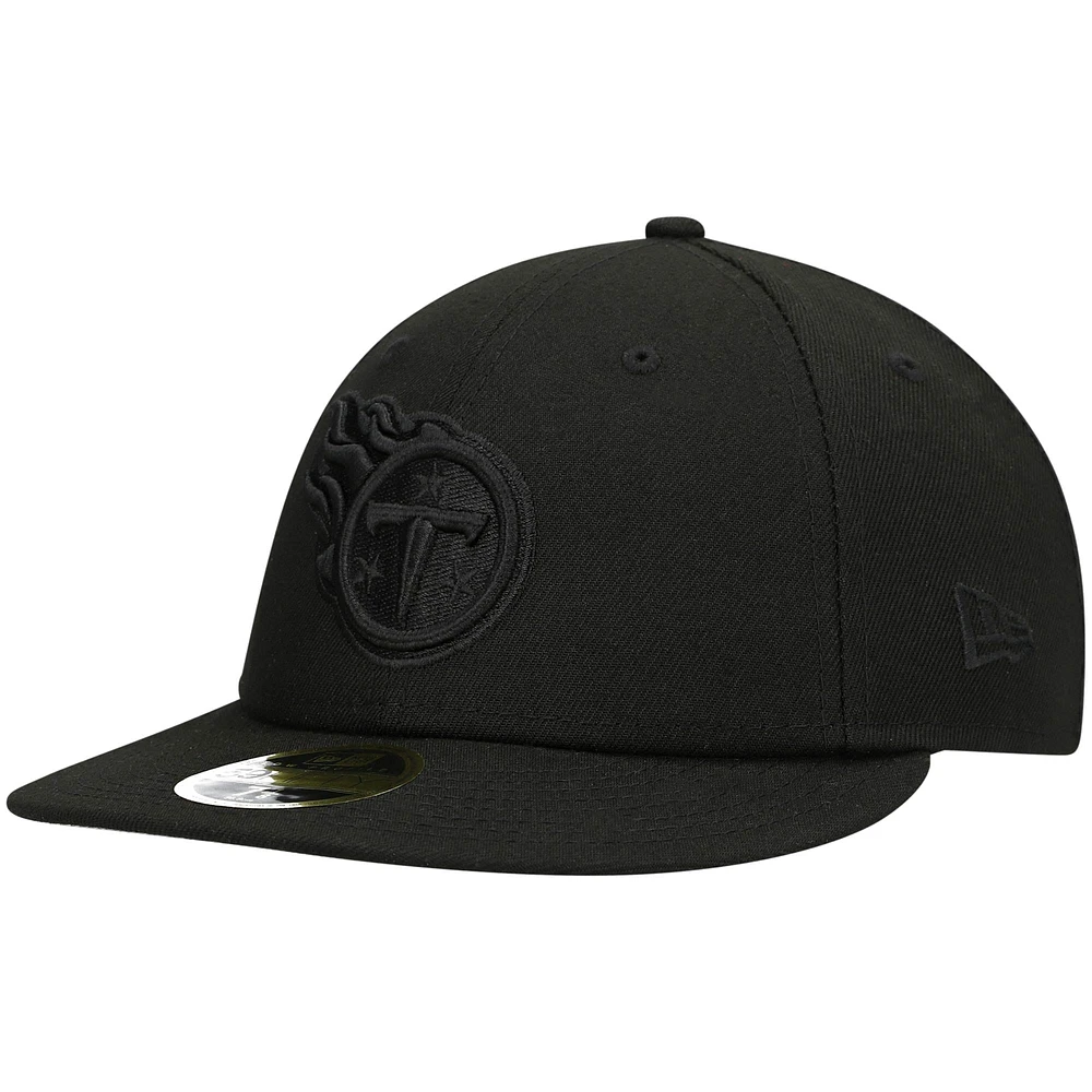 Casquette ajustée 59FIFTY II New Era Tennessee Titans noir sur pour homme