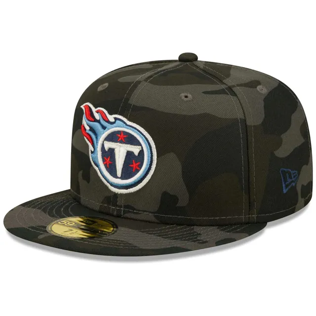 Tennessee Titans New Era 2022 Sideline Ink Dye Tonal Cuffed Knit Hat - Black