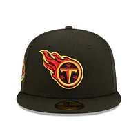 Men's New Era Black Tennessee Titans  Cobra Kai 59FIFTY Fitted Hat