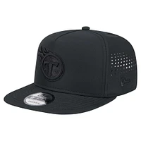 Casquette à visière plate noire Tennessee Titans Hydro A-Frame 9FIFTY de New Era pour homme