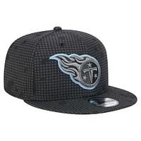 Men's New Era Black Tennessee Titans Midnight Ink Pop Outline 9FIFTY Snapback Hat