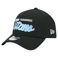 Casquette ajustable Smith 9FORTY Tennessee Titans noire New Era pour homme