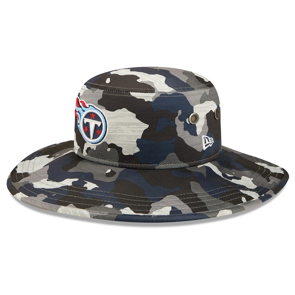 Men's New Era Camo Tennessee Titans 2022 NFL Training Camp - Official Panama Bucket Hat