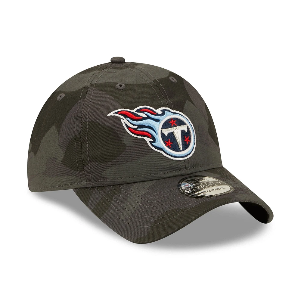 Casquette réglable New Era camouflage Tennessee Titans Core Classic 2.0 9TWENTY pour hommes