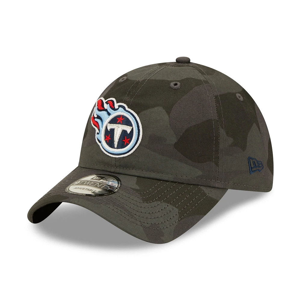 Casquette réglable New Era camouflage Tennessee Titans Core Classic 2.0 9TWENTY pour hommes