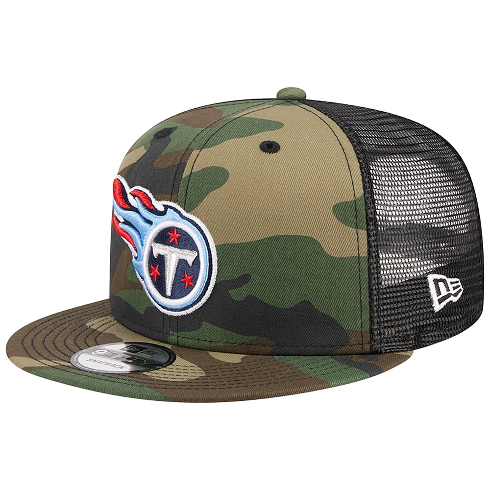 Casquette Snapback 9FIFTY Main Trucker Main Trucker des Tennessee Titans New Era pour homme