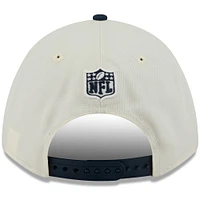 Casquette ajustable New Era 9FORTY A-Frame M-Crown pour homme, couleur crème/bleu marine, Tennessee Titans, draft NFL 2025