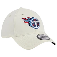 Men's New Era Cream Tennessee Titans Classic 39THIRTY Flex Hat