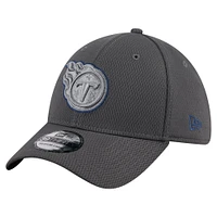 Men's New Era Graphite Tennessee Titans  Main 39THIRTY Flex Hat