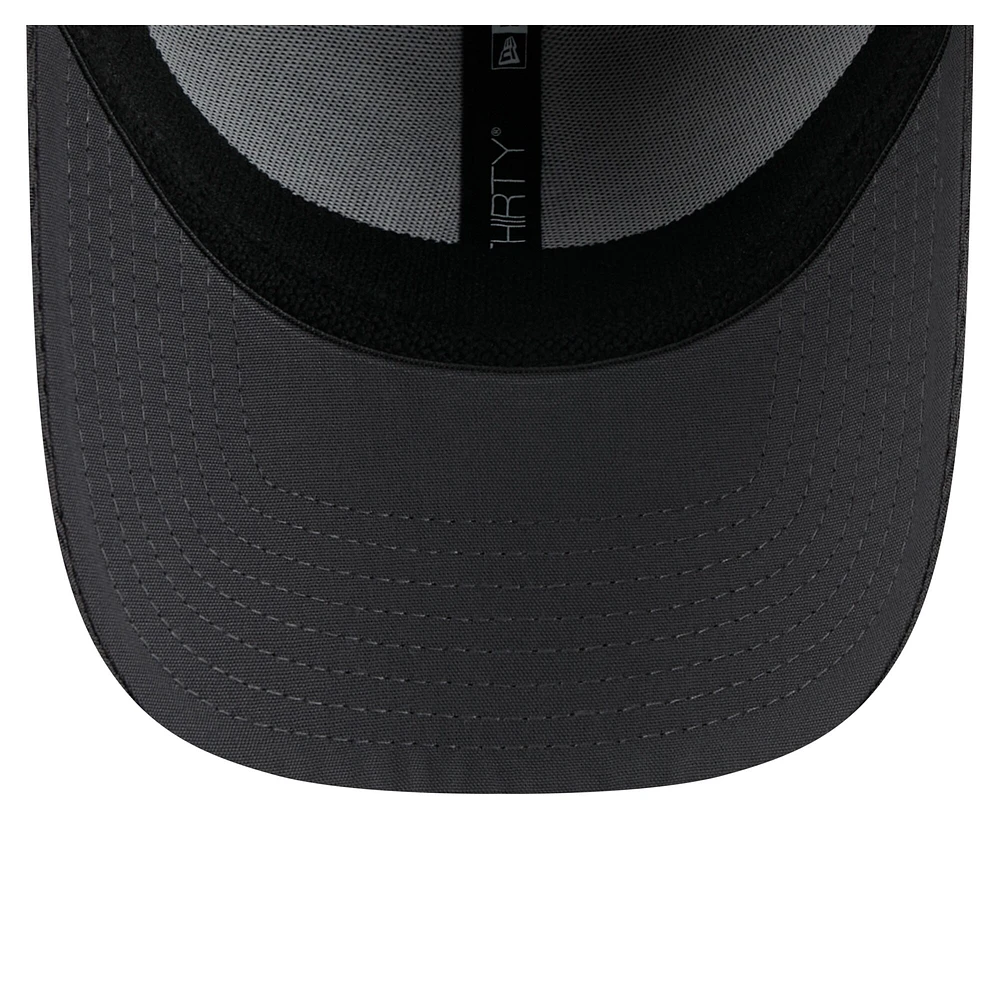 Men's New Era Graphite Tennessee Titans  Main 39THIRTY Flex Hat