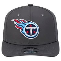 Men's New Era  Graphite Tennessee Titans Main 9SEVENTY Stretch-Snap Hat