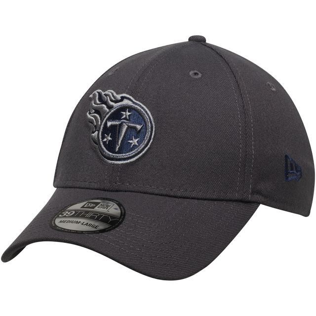 Casquette 39THIRTY Flex New Era Graphite Tennessee Titans Storm pour homme