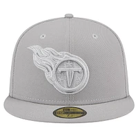 Casquette ajustée 59FIFTY gris Tennessee Titans Color Pack pour hommes New Era