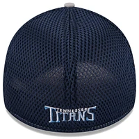 Casquette flexible 39THIRTY Pipe grise des Tennessee Titans New Era pour hommes