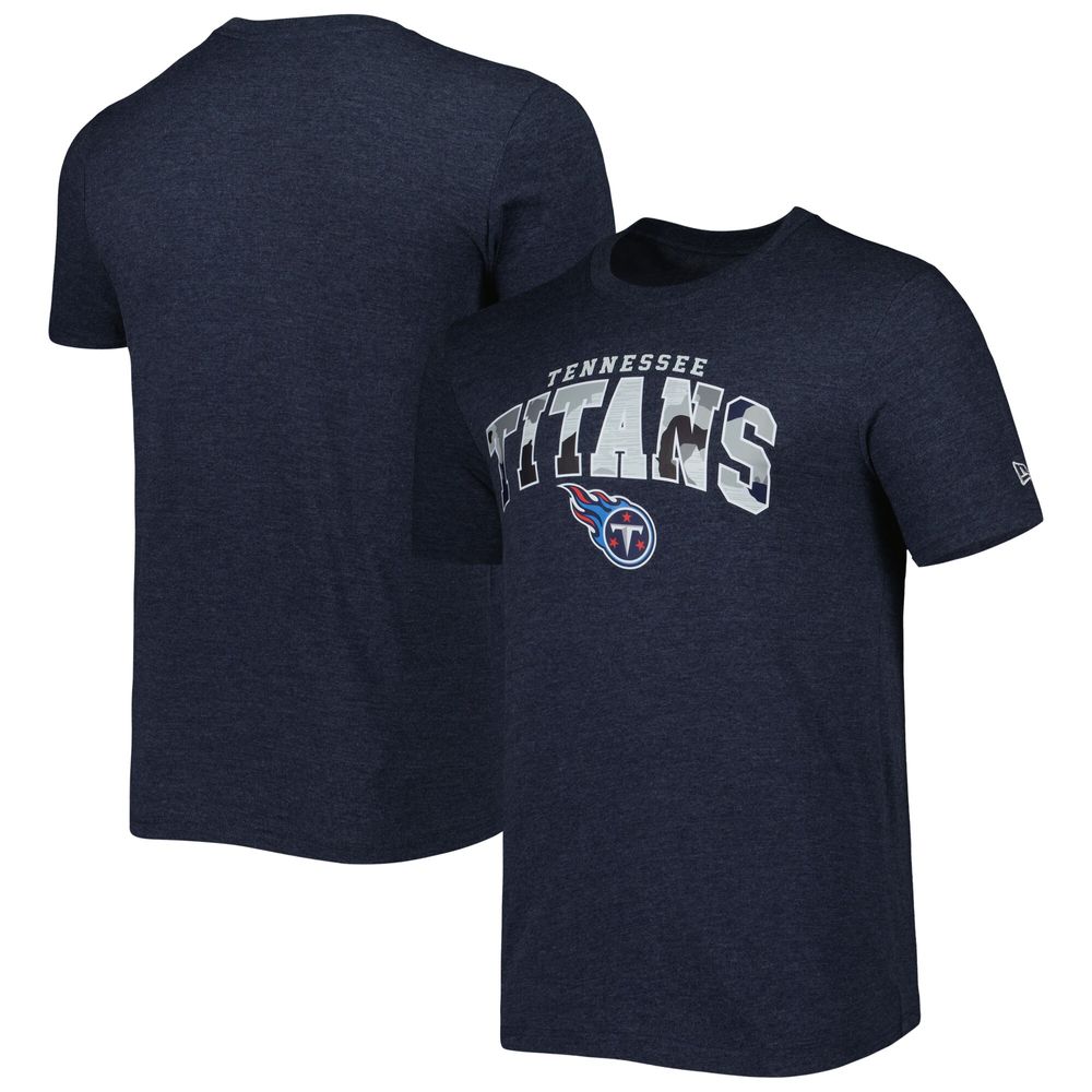 Men's New Era Heathered Navy Tennessee Titans Training Collection T-Shirt