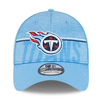 Casquette Flex Fit pour homme New Era Tennessee Titans 2023 NFL Training Camp 39THIRTY bleu clair