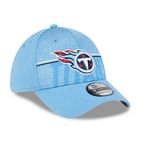 Casquette Flex Fit pour homme New Era Tennessee Titans 2023 NFL Training Camp 39THIRTY bleu clair