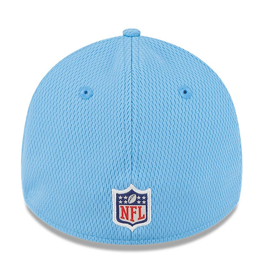 Casquette Flex Fit pour homme New Era Tennessee Titans 2023 NFL Training Camp 39THIRTY bleu clair