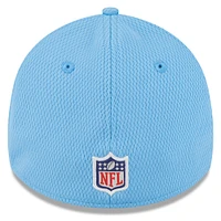 Casquette Flex New Era Tennessee Titans 2023 NFL Training Camp 39THIRTY pour homme, bleu clair