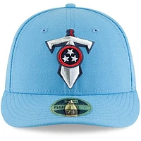 Men's New Era Light Blue Tennessee Titans Alternate Logo Omaha Low Profile 59FIFTY Fitted Hat