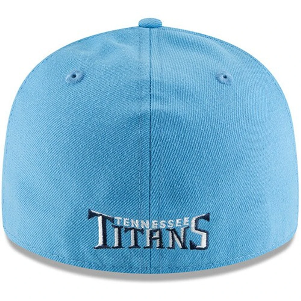 Men's New Era Light Blue Tennessee Titans Alternate Logo Omaha Low Profile 59FIFTY Fitted Hat