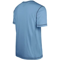 T-shirt bleu clair à imprimé Third Down Puff des Tennessee Titans New Era pour hommes