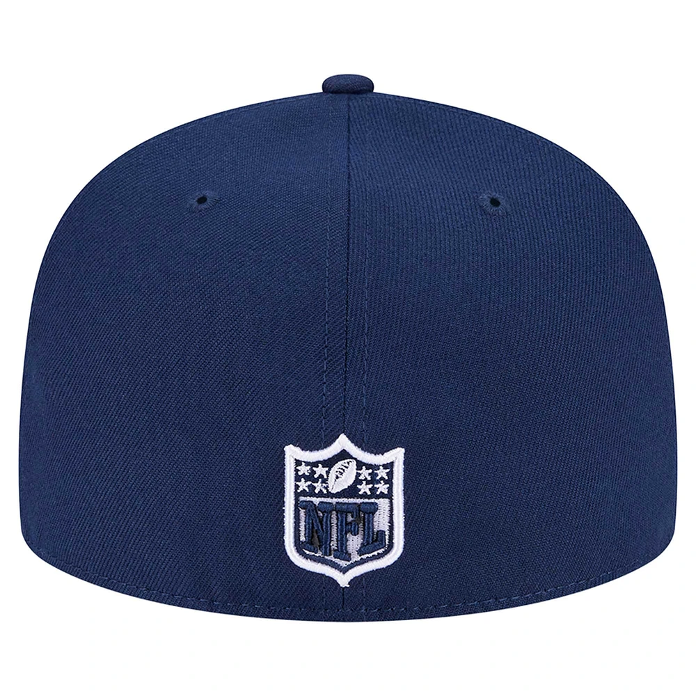 Casquette ajustée à carreaux Tennessee Titans 59FIFTY pour homme New Era bleu marine