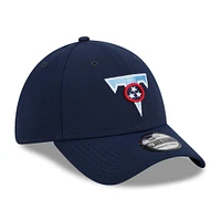 Men's New Era Navy Tennessee Titans City Originals 39THIRTY Flex Hat