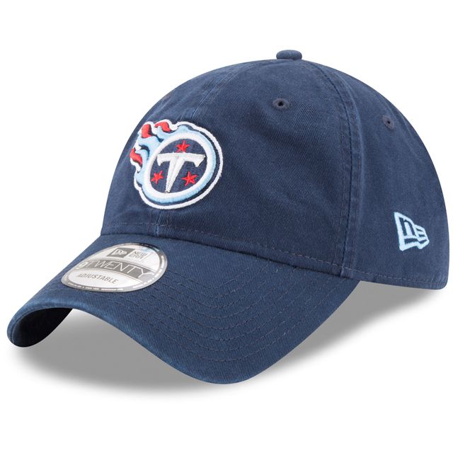 Casquette New Era Tennessee Titans Core Classic 9TWENTY bleu marine pour hommes - Casquette ajustable